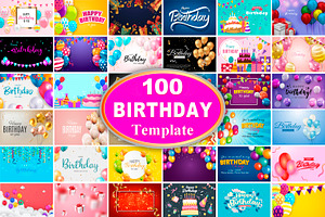 Happy Birthday Template Bundle, a Design Template by Digital Studio