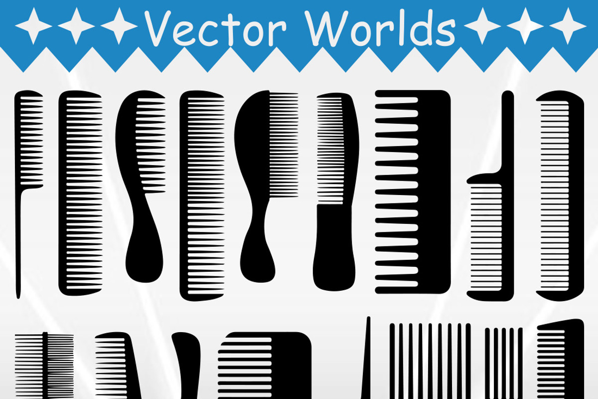 Comb SVG, Head, Hair, Combs SVG, an Object Graphic by VectorWorlds (Photo 2 of 3)