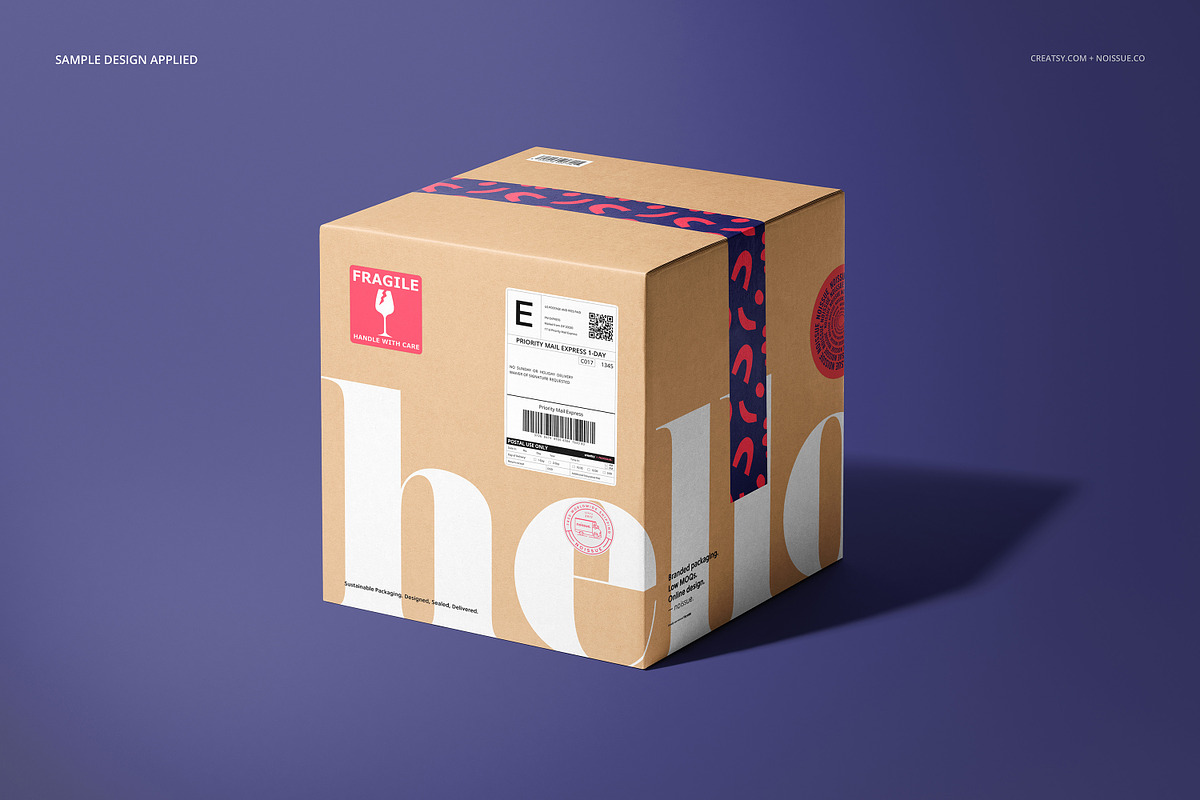 Noissue Shipping Labels Mockup Set, a Packaging Mockup by creatsy5 (Photo 4 of 21)