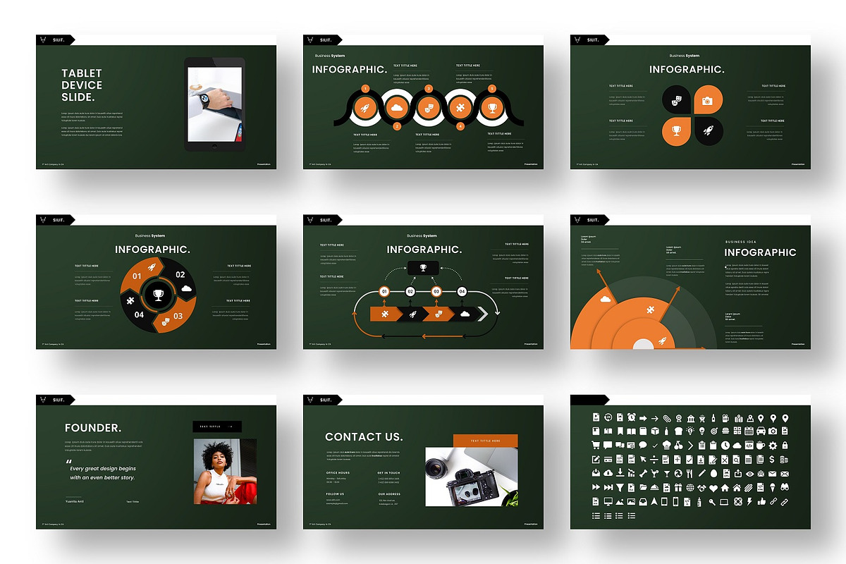 Silit – Business PowerPoint Template, a Presentation Template by Dens Creative Studio (Photo 5 of 6)