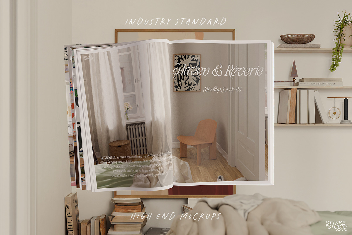 HAVEN & RÊVERIE | art & frame mockup, a Household Mockup by Stykke Studio (Photo 14 of 15)