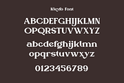 Kleyfo - Retro Bold Serif Font, a Serif Font by Iqsiart Studio (Thumbnail 11 of 14)
