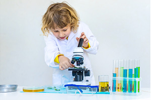 Laboratory examination of a child, a Technology Photo by yanadjana