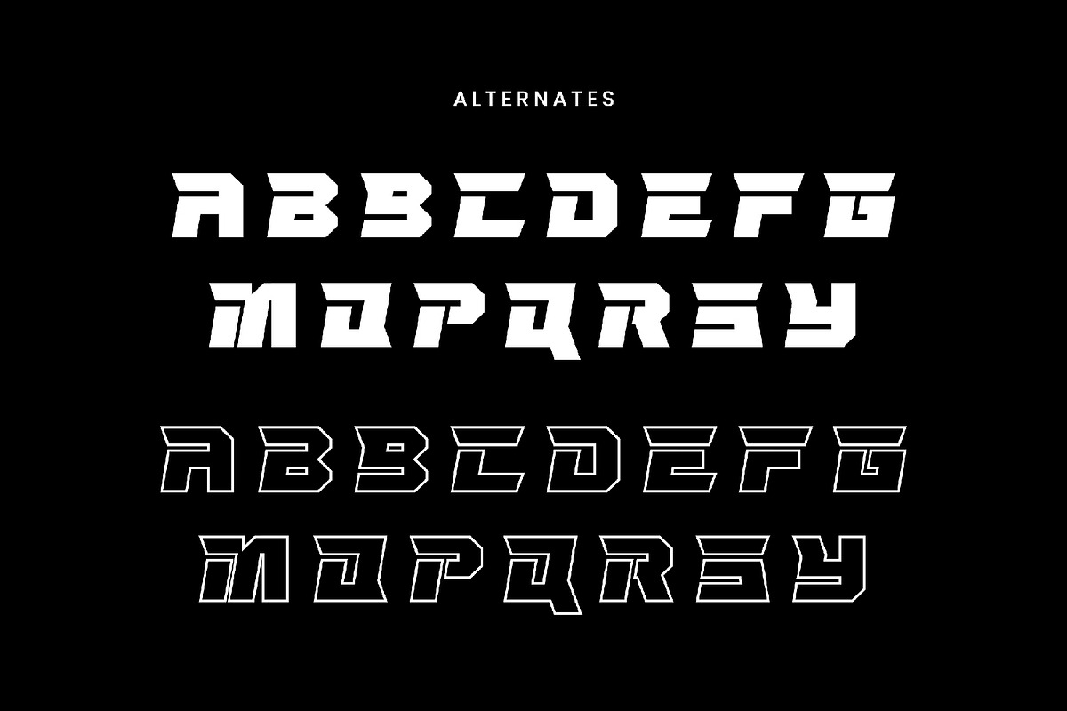 Queen Breaker - Futuristic Font, a Script Font by AQR Studio (Photo 4 of 8)