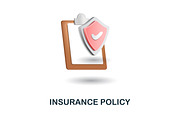 Insurance 3D Icons Set Bundle, an Object Graphic by Aimagenarium@gmail.com (Thumbnail 21 of 21)
