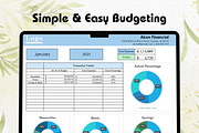50/30/20 Monthly Budget Spreadsheet, a Templates & Theme by Designbudy (Thumbnail 5 of 9)
