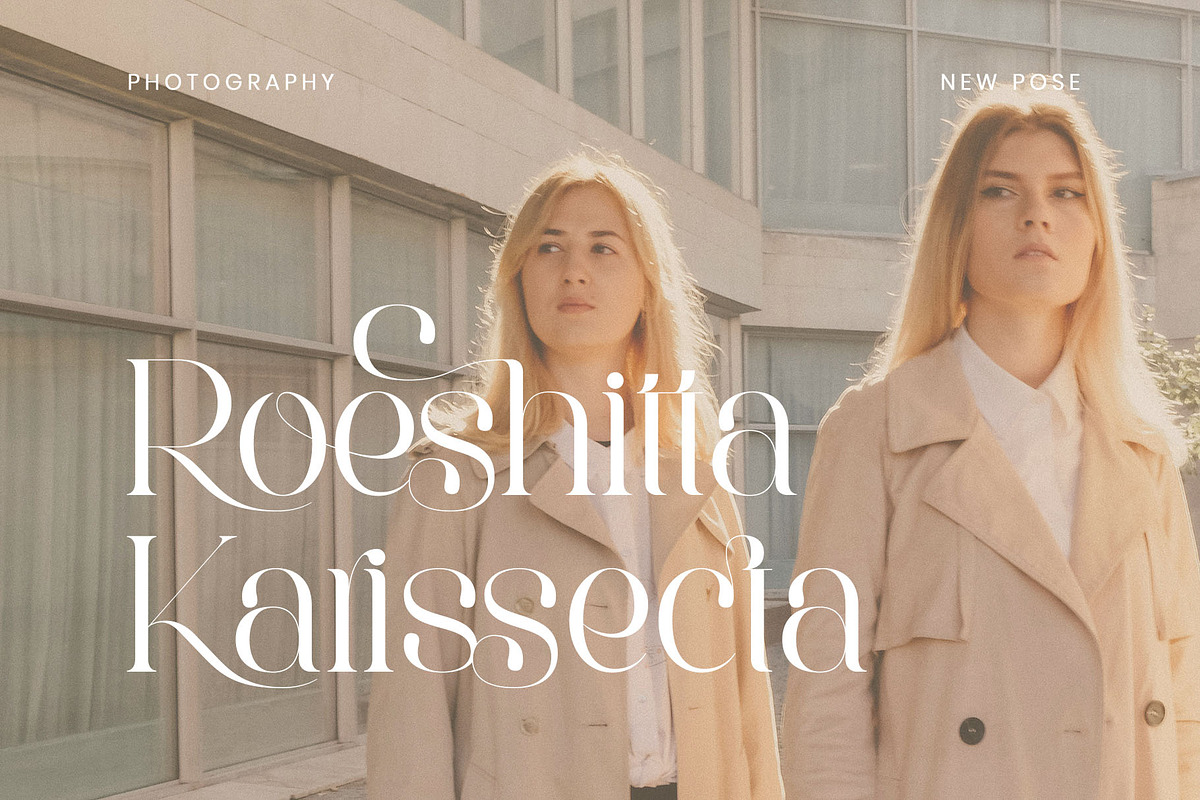 Roeska - Modern Serif Font, a Serif Font by Aqeel_Art (Photo 6 of 12)