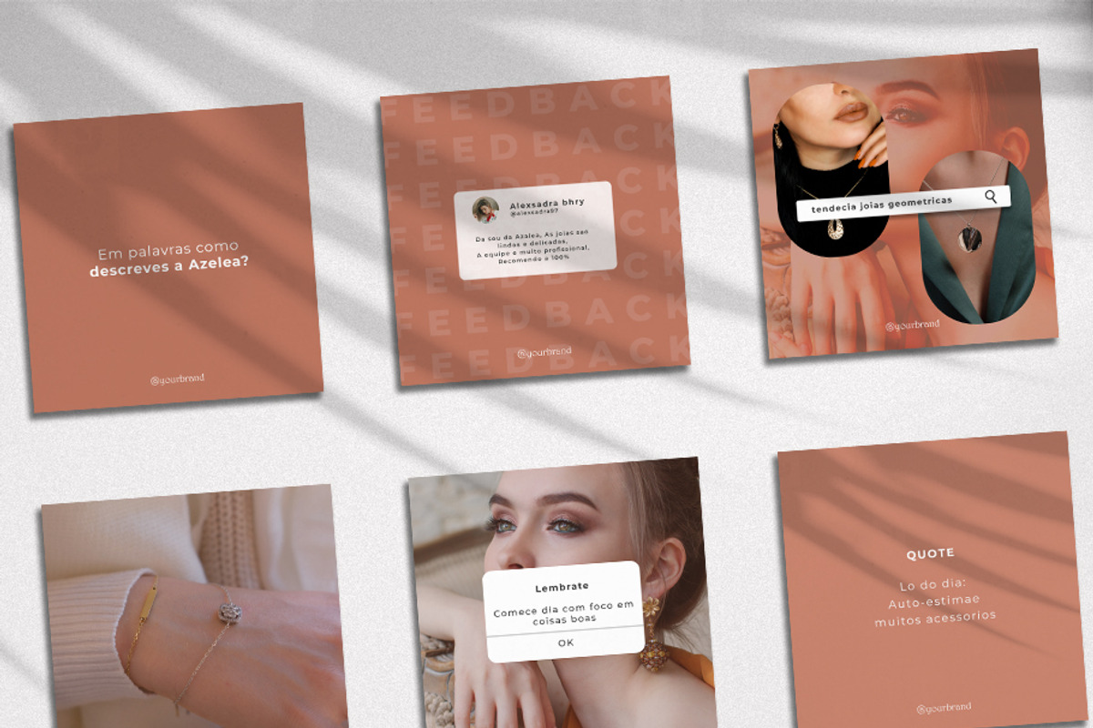 Azalea Jewelry Social Media Kit, a Social Media Template by design_mong (Photo 2 of 4)