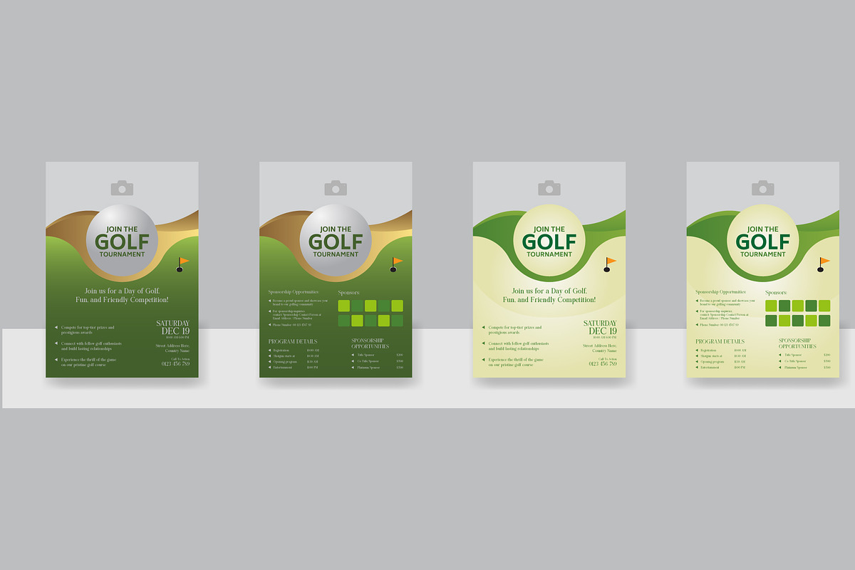 Golf Flyer Vector layout design, a Flyer Template by Kazi Hossain