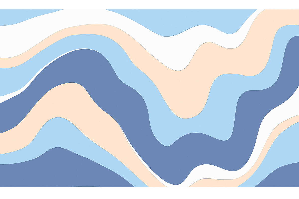 Abstract Wave pattern design, a Pattern Graphic by Anntuan (Photo 7 of 10)