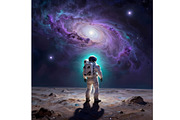 Beautiful Outer Space with Astronaut, a Person Illustration by Sharon Schwalbe (Thumbnail 4 of 4)