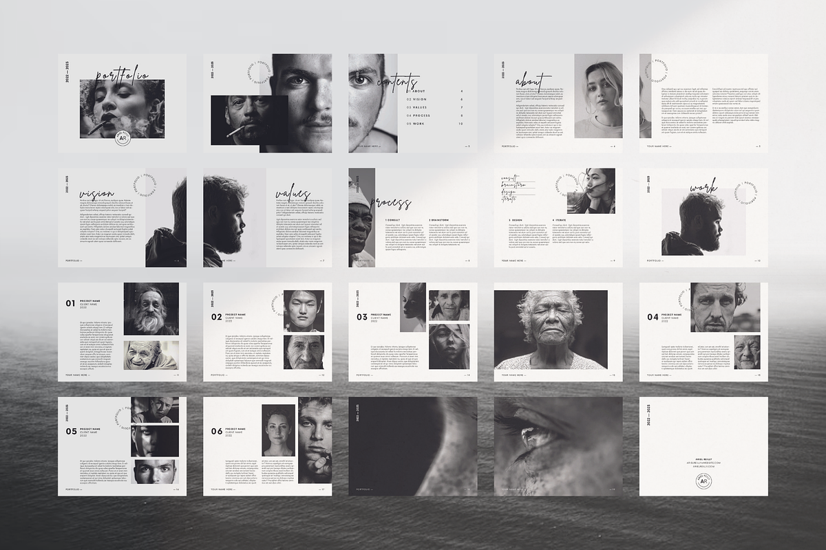 Photography Portfolio Template Canva, a Presentation Template by frommakertomaker (Photo 7 of 10)