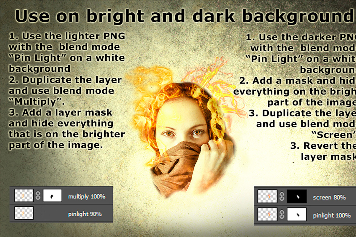 Bundle 11 Fire Overlays, a Decorative Illustration by xresch (Photo 6 of 6)