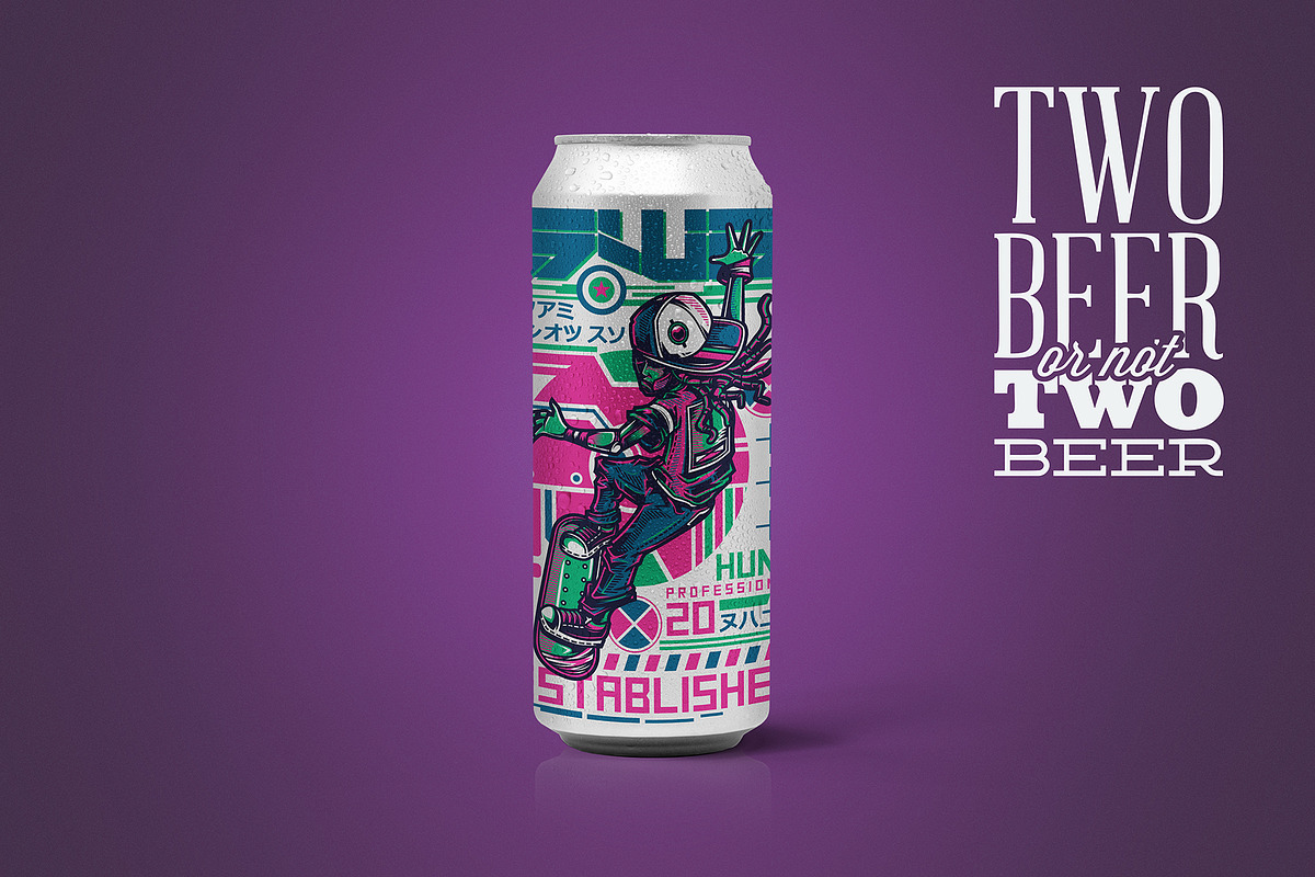 16oz Clean Beer Can Mockup, a Packaging Mockup by SmartDesigns (Photo 3 of 4)