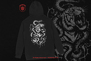 10 Bundle Dark Art Tiger Snake Fight, an Illustration by Morspective (Thumbnail 4 of 7)