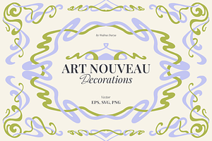 Art Nouveau Decorations, an Object Graphic by Walrus Darya