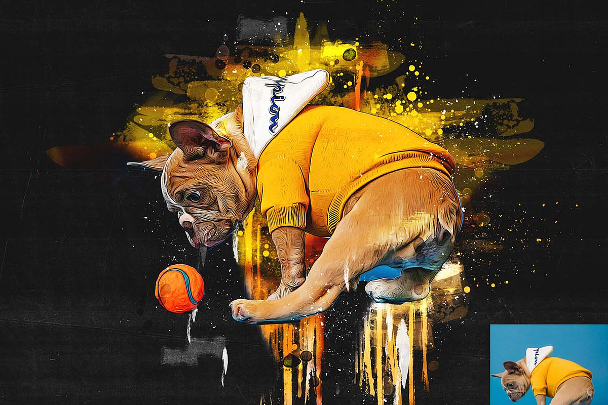 Artify Oil & Acrylic Paint Ps Action, an Action Add-On by Studio Retouch (Photo 10 of 14)