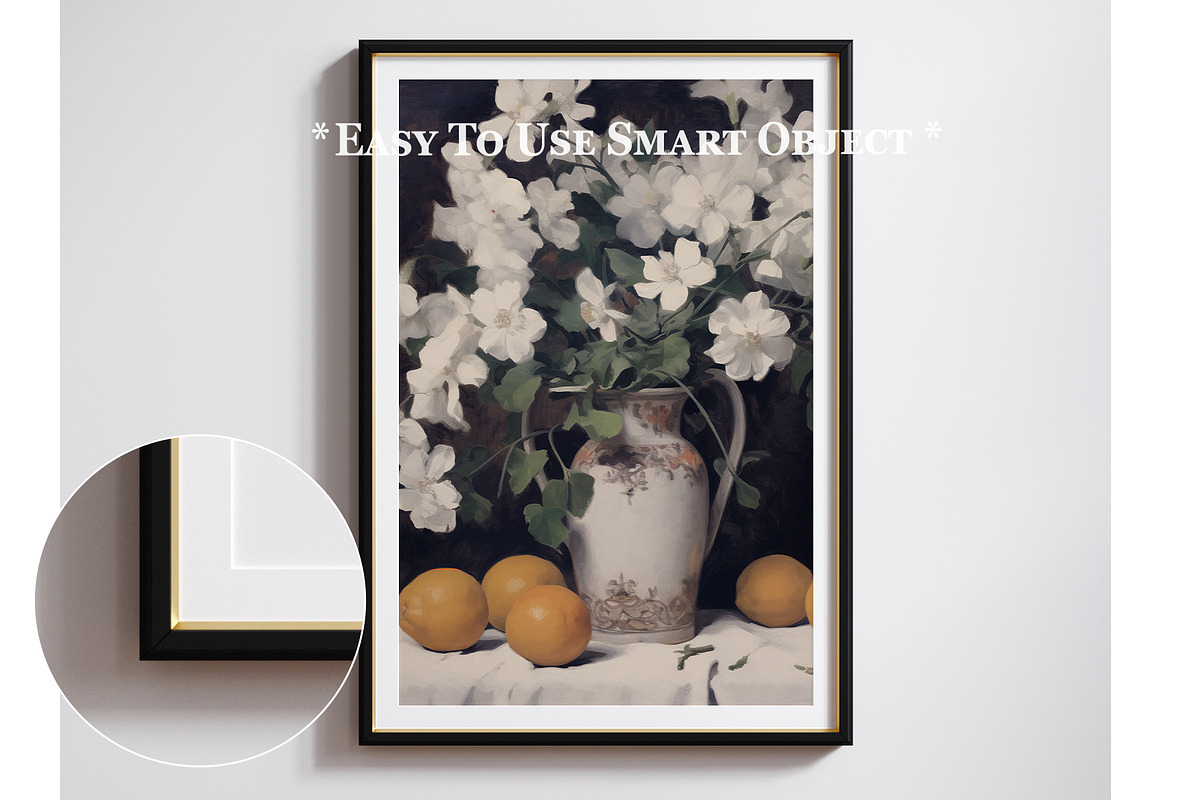 Black frame mockup close up, an Advertising Mockup by Artjafara (Photo 2 of 4)