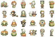 Cute Halloween Clipart Bundle, an Illustration by Sublimation Artist (Thumbnail 2 of 6)
