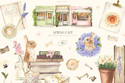 SPRING CAFE, a Seasonal Illustration by LiChu Art (Thumbnail 1 of 6)