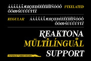 Reaktona - Pixel Slanted Serif Font, a Serif Font by Drizy (Thumbnail 6 of 10)