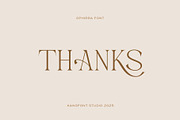 Ophirra – Elegant Serif Font, a Serif Font by kangfont Studio (Thumbnail 10 of 10)