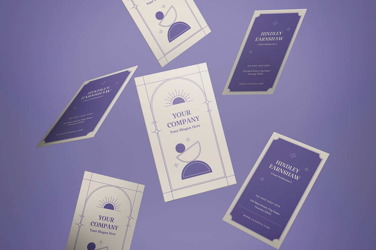 Aesthetic Portrait Business Cards, a Business Card Template by graphicook (Photo 2 of 3)