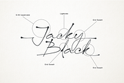 Jacky Black | Handwritten ink style, a Script Font by DiosiArt (Thumbnail 2 of 10)
