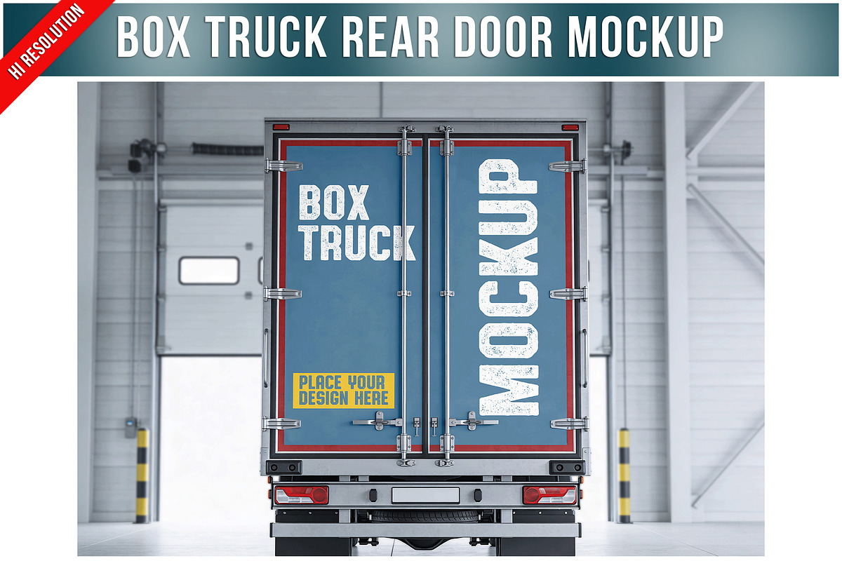 Box Truck Rear Door Wrap PSD, a Product Mockup by Bruno's Shop (Photo 1 of 3)
