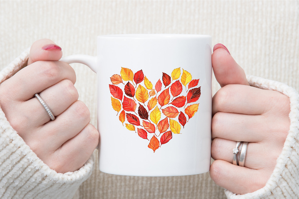 Watercolor Fall Leaves Clipart, an Illustration by Sublimation Artist (Photo 5 of 6)