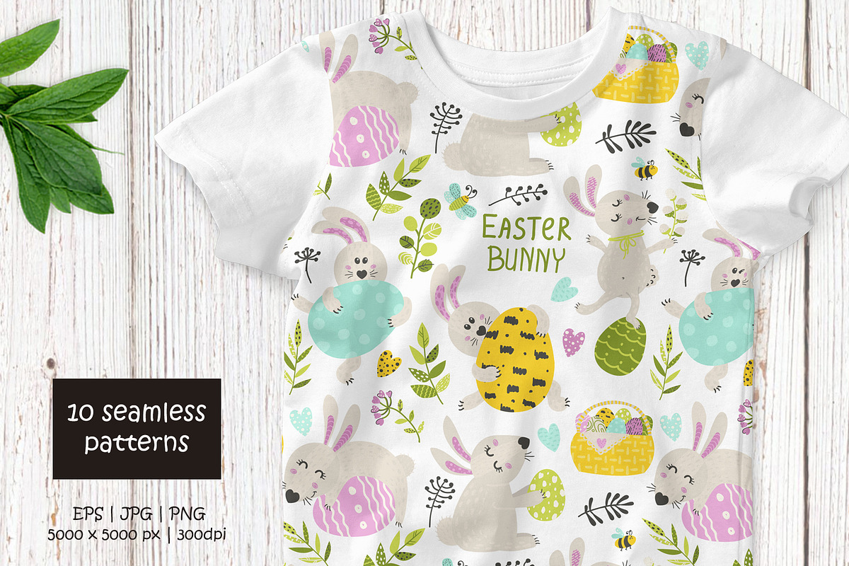 Easter Bunny, a Background Graphic by Nafanya (Photo 10 of 13)