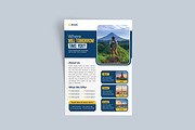 Modern Travel Agency Flyer Template, a Flyer Template by vectorlnk (Thumbnail 4 of 4)