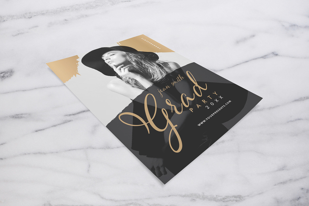 Graduation Invitation, a Flyer Template by lilyshop (Photo 2 of 2)
