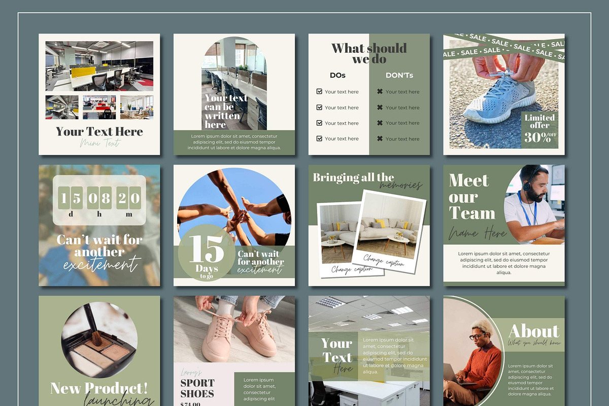 Soft Botanical Instagram Template, a Social Media Template by Everyday Perfection (Photo 6 of 8)