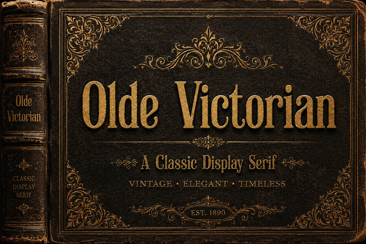 Olde Victorian, a Sans Serif Font by Wow Magic (Photo 3 of 4)