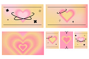 Aura Heart Gradient posters Vector, a Decorative Illustration by MariiaVD (Thumbnail 4 of 4)