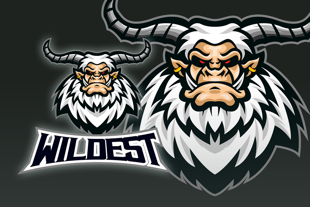 Horned Yeti Esport Logo, a Branding & Logo Template by Suhandi