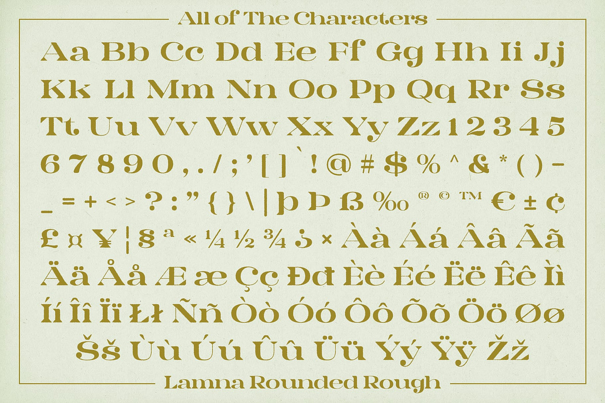 Lamna Rounded Rough, a Serif Font by Craft Supply Co. (Photo 8 of 8)