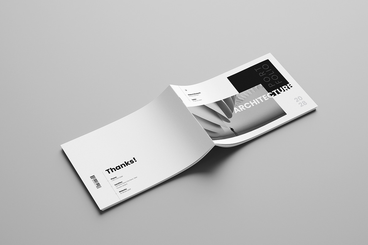 Architecture Portfolio Template, a Brochure Template by Spark_Creative (Photo 9 of 12)