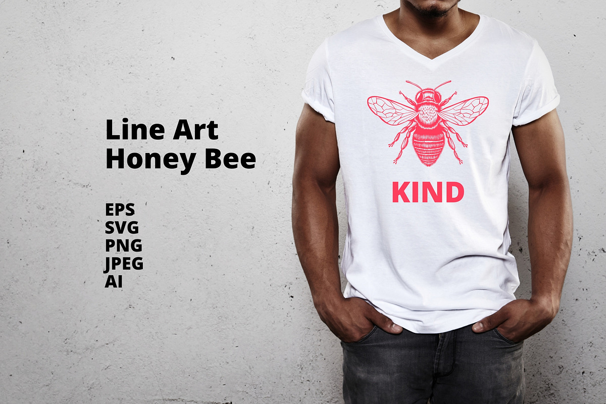 Honey Bee SVG Clipart for Stickers, an Animal Illustration by VectorPanther (Photo 7 of 7)