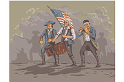 American Revolution Patriot WPA Art, an Illustration by patrimonio (Thumbnail 1 of 3)