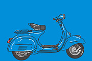 Vespa, an Illustration by tipudaya (Thumbnail 1 of 4)
