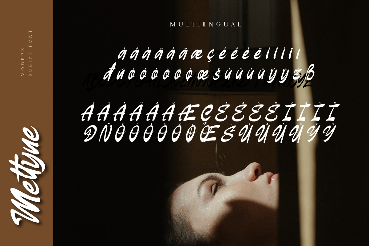 Meltyne Modern Script Font, a Script Font by Ronny Studio (Photo 9 of 9)