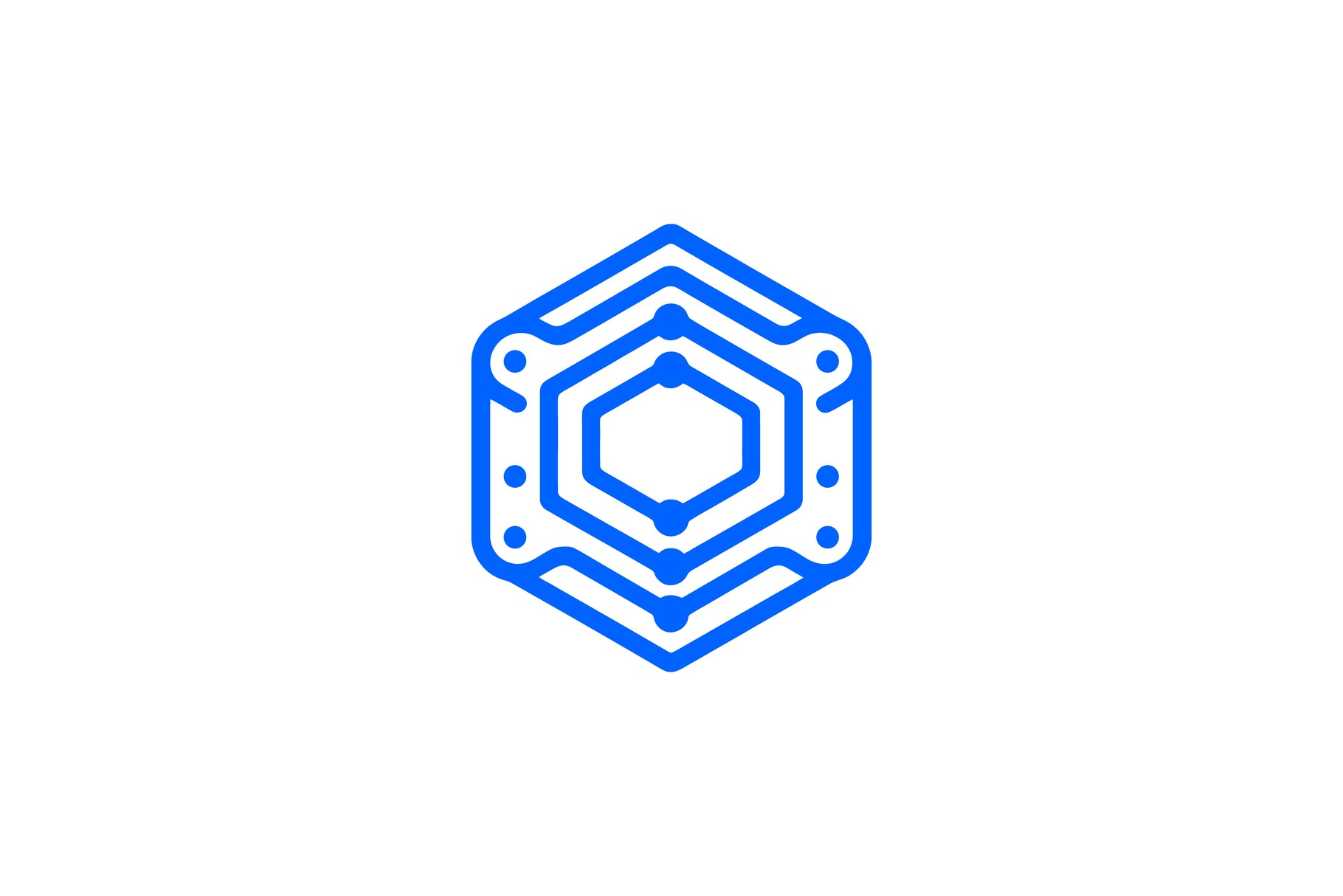 Modern Hexagon Tech Logo, a Branding & Logo Template by Vectorium Studio
