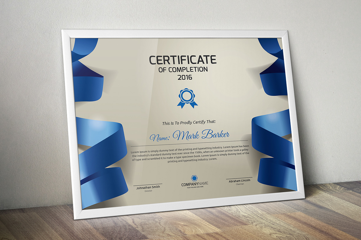 Certificate Word | PSD | AI, a Stationery Template by Curve Design (Photo 1 of 3)