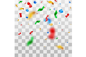 Falling colorful 3d realistic, an Illustration by Abscent