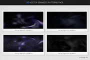 Stellar vector patterns pack, a Pattern Graphic by Gudiny (Thumbnail 4 of 7)
