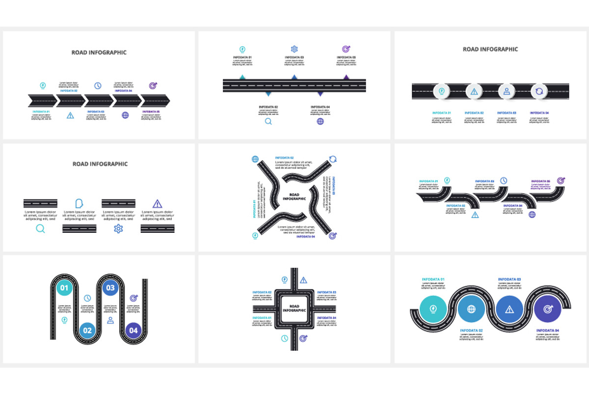 Road Presentation Canva Template preview 2