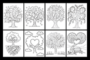 Heart Tree Coloring Book, a Decorative Illustration by Design Station (Thumbnail 2 of 3)