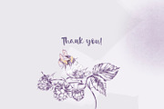 Raspberry romance. Watercolor set, an Animal Illustration by Shabbypie (Thumbnail 15 of 15)